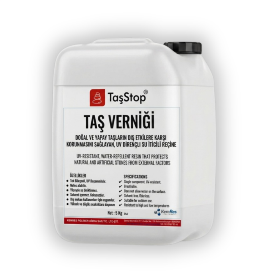 TaşStop Su Bazlı Doğal Taş Verniği / Kg - 5