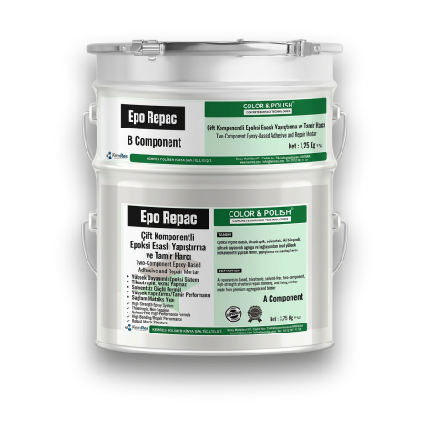 EPO REPAC 2K İki Bileşenli Epoksi Esaslı Beton Tamir ve Dolgu Harcı / Kg - 5
