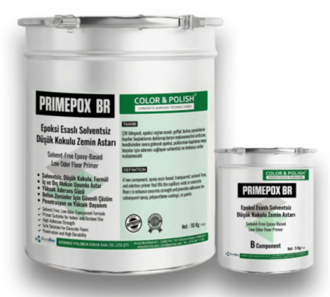 PRIMEPOX BR Kokusuz İki Bileşenli Epoksi Esaslı Zemin Astarı / Kg - 15