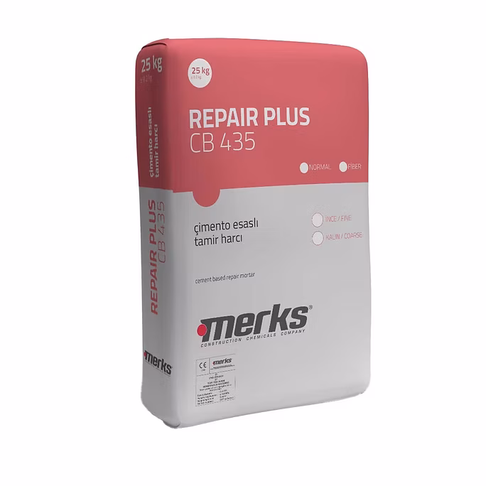 REPAIRPLUS CB 435 KALIN/COARSE Çimento Esaslı Kalın Yapısal Beton Tamir Harcı / Kg - 25