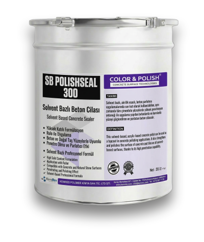 SB POLISH SEAL 300 Solventli Beton Cilası / Lt - 20