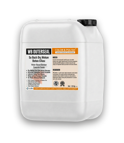 WB OUTER SEAL Su Bazlı UV Dayanımlı Şeffaf Beton, Mikro Beton İç ve Dış Mekan Cilası/ Kg - 5