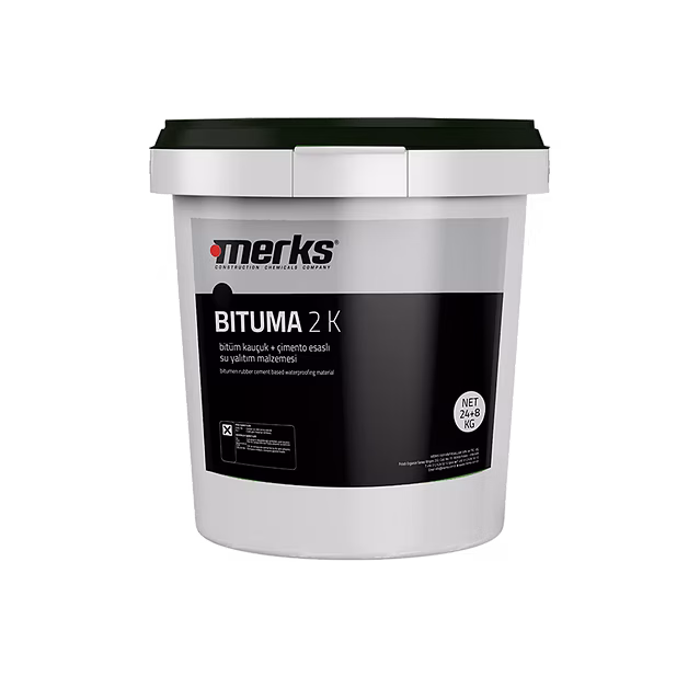 BITUMA 2K (PERDE) Bitüm Kauçuk Çimento Esaslı, Çift Komponentli, Toprak Altı Perde ve Beton Yapılar için Su Yalıtım Malzemesi / Kg - 32