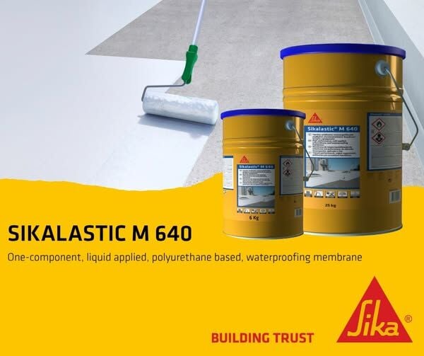 SİKALASTIC M 640 GRİ İki Bileşenli Poliüretan Esaslı Elastik Su Yalıtım Membranı / Kg - 25