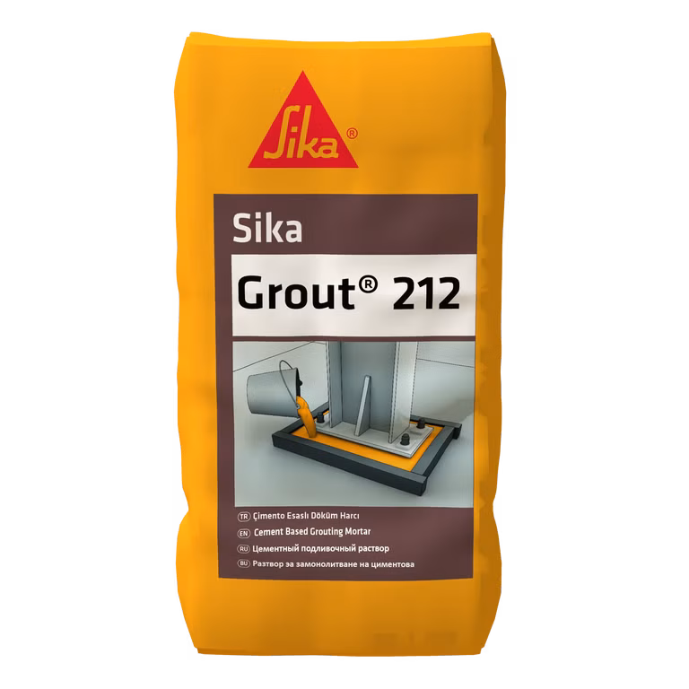 SİKA GROUT 212 Yüksek Mukavemetli Çimento Esaslı Büzülme Yapmayan Grout Harcı / Kg - 25