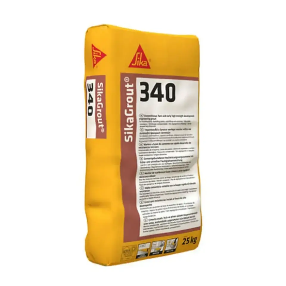 SİKA GROUT 340 Yüksek Mukavemetli Çimento Esaslı Büzülme Yapmayan Grout Harcı / Kg - 25