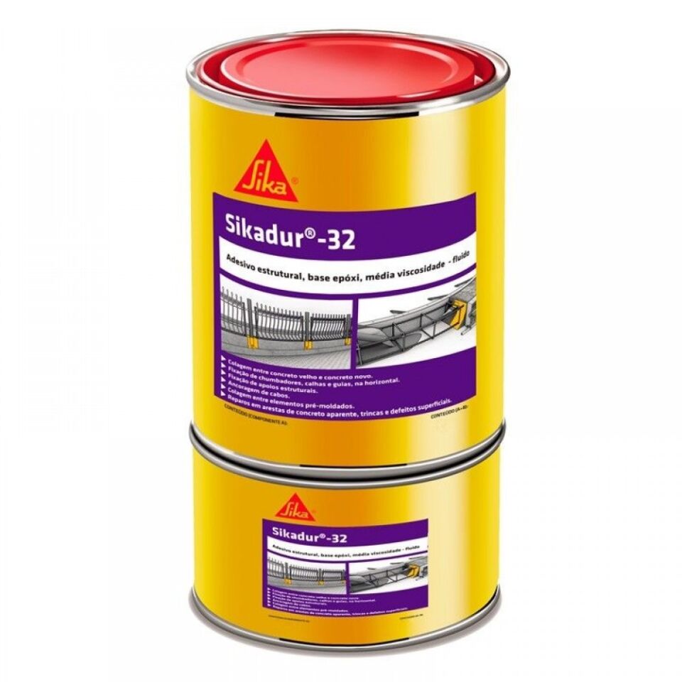 SİKADUR 32 (A+B) İki Bileşenli Epoksi Esaslı Aderans Köprüsü ve Yapıştırıcı / Kg - 5