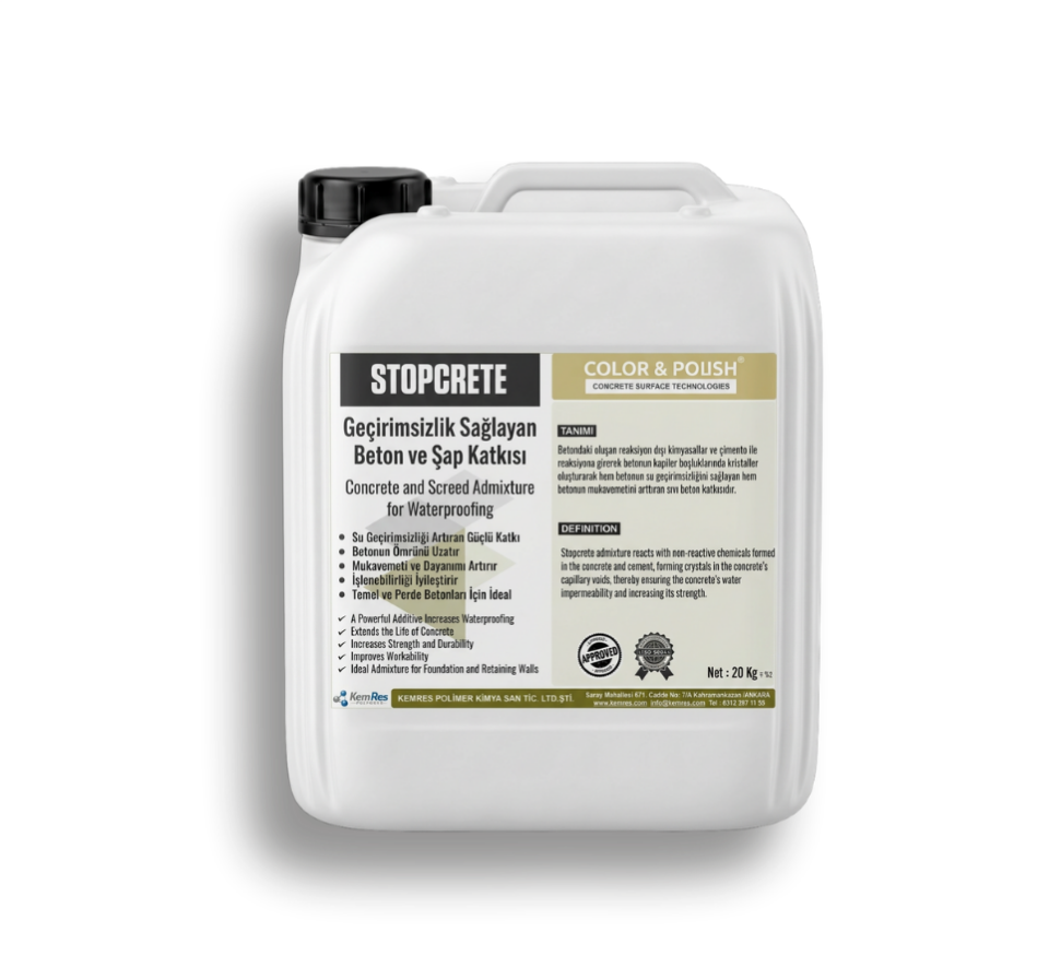 CP STOPCRETE Betonda Geçirimsizlik Katkısı / Kg - 30